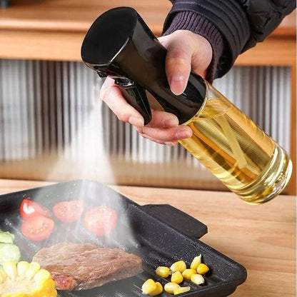 Oil Sprayer for Cooking - 210ml Oil Dispenser Bottle Spray Mister - Portable Refillable Food Grade Oil Vinegar Spritzer Sprayer Bottles for Kitchen, Air Fryer, Salad, Baking, Grilling, Frying