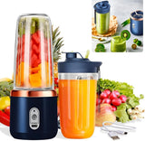 Portable Blender Electric Juicers Fruit Mixers USB Rechargeable Smoothie Mini Personal Juicer 6 Blades 3Gears With 1500 Mah
