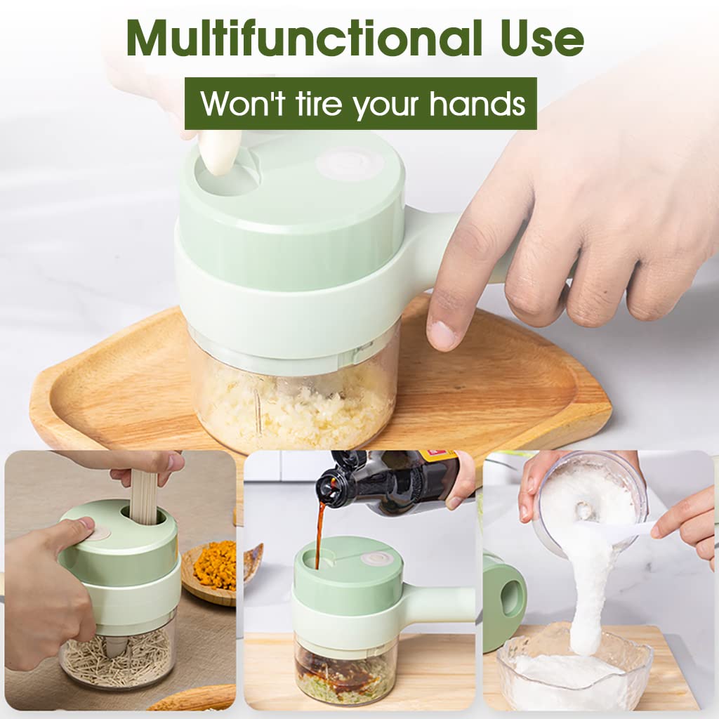 4 IN 1 FOOD PROCESSOR ELECTRIC VEGETABLE CUTTER