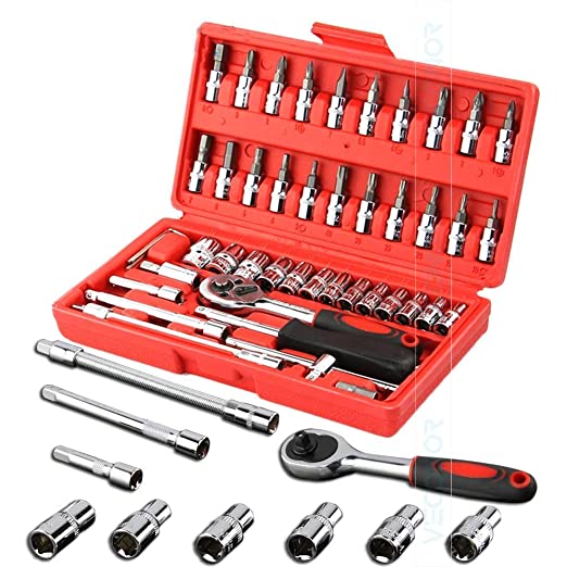 46 in 1 Pcs Tool Kit & Screwdriver Multi Purpose