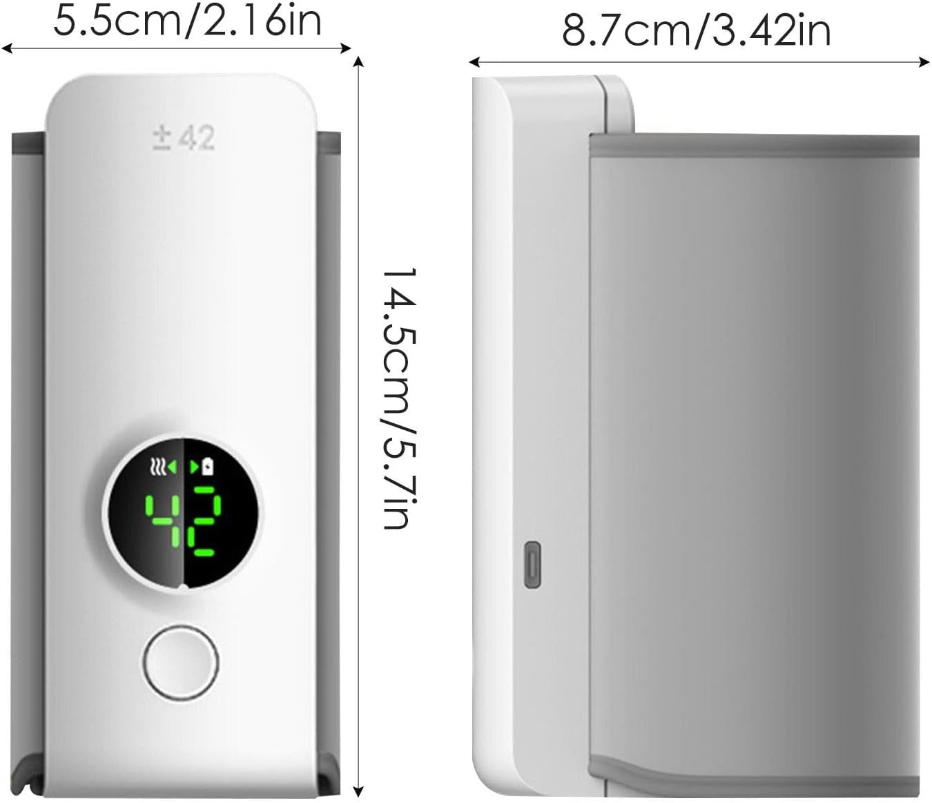 Baby Bottle Warmer Rechargeable USB Breastmilk Bottle LCD Display