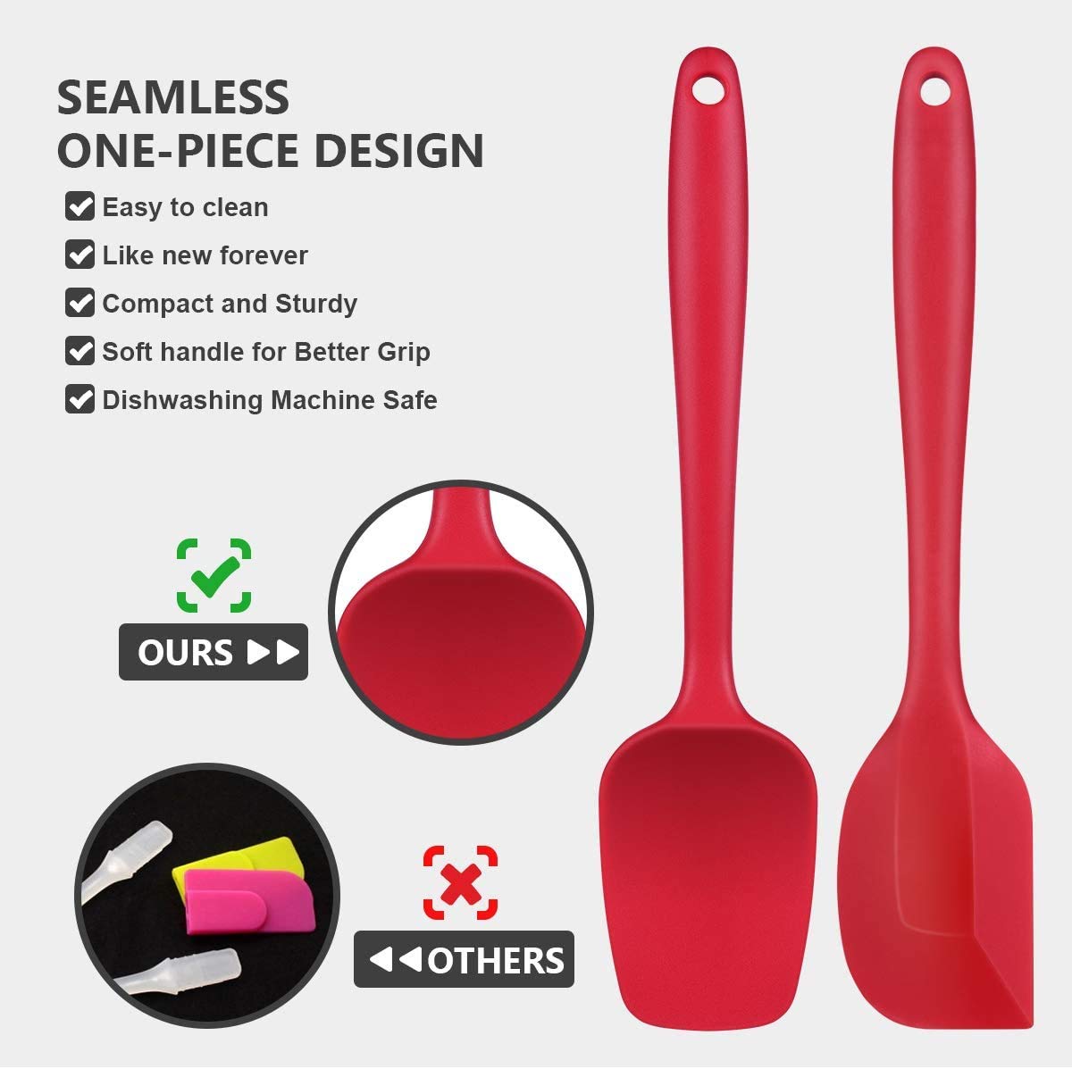 SILICONE SPATULA SETS OF 6 PCS