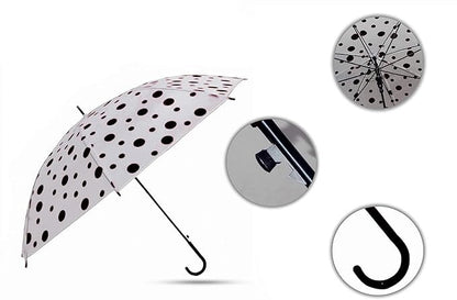 Stylish & Child Safe Classic Dot Printed Foldable Umbrella for Kids