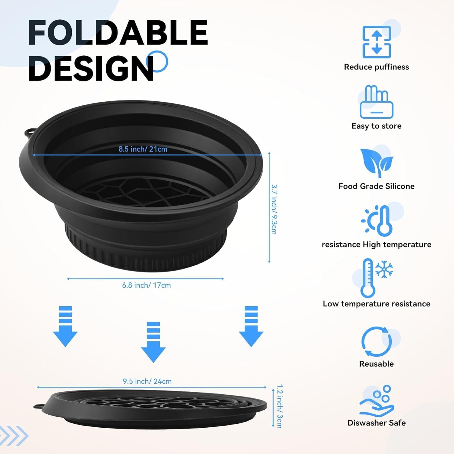 Face Bowl for Ice with Built-in Ice Tray – Collapsible Silicone Facial Ice Bath Bowl for Cold Plunge Therapy, Skin Tightening & Acne Relief – Portable Spa Tool for Home & Travel