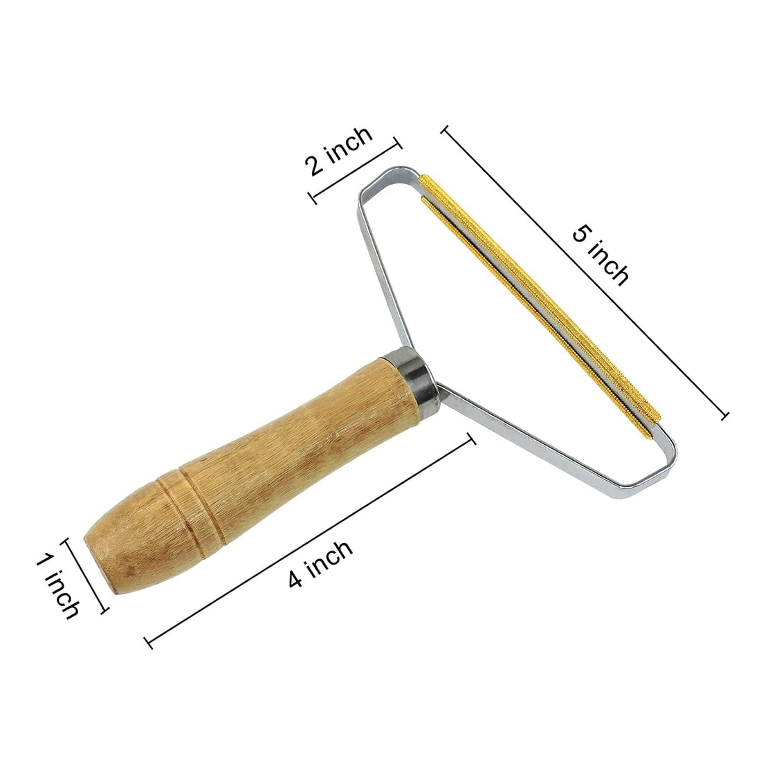 Wooden Handle Portable Metal Lint Roller