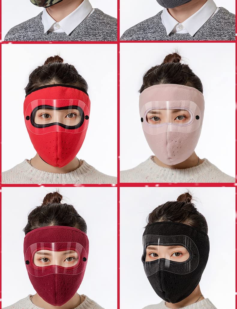 Warm Mask Men Women, With Hd Goggles Face Full Cover Face Mask