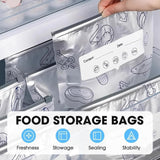 Aluminum Foil Sealable Storage Bags Label and Zip Lock (SET OF 10 PCS)