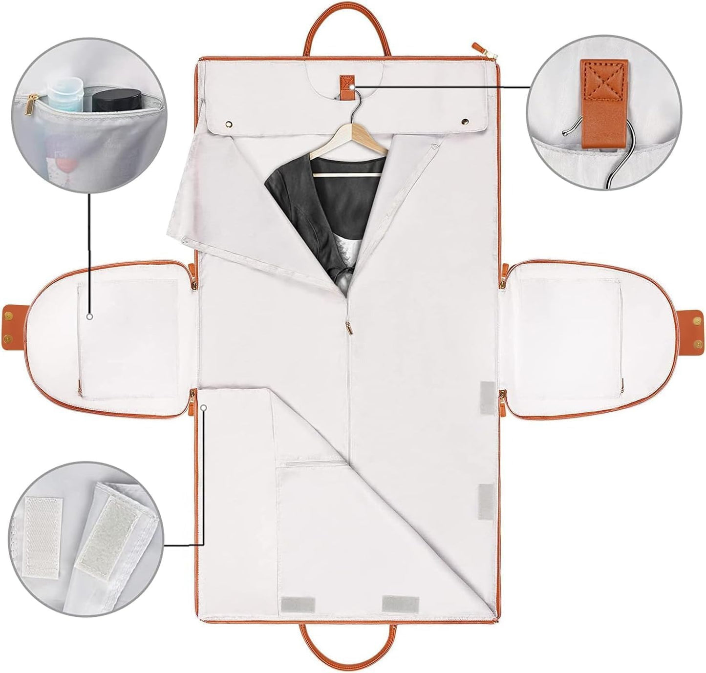Leather Garment Bags for Travel