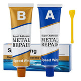 Magic Metal Mending Cold Weld Epoxy – AB Strong Adhesive Glue for Metal, Aluminum, Plastic – Waterproof, Heat-Resistant Repair Paste for Auto, Pipe, Engine, DIY Welding, Crack & Gap Filler (100G)