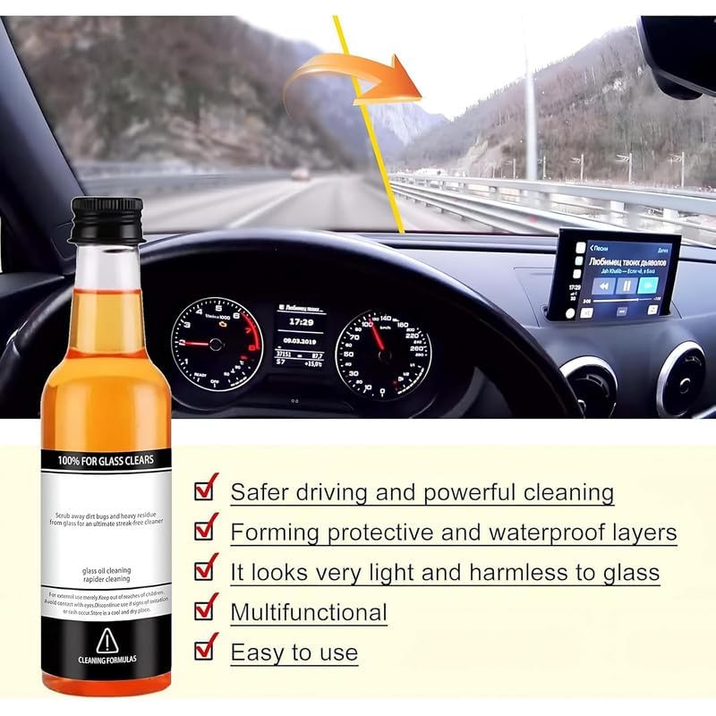 Glass Oil Cleaner For Car