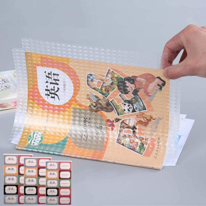 Transparent Paper Sticker Book Cover, Waterproof School Textbook Protective Case Cover, Can Be Cut Self-Adhesive A4 Book Cover (Set of 30 Pcs, 3 Sizes Book Cover)