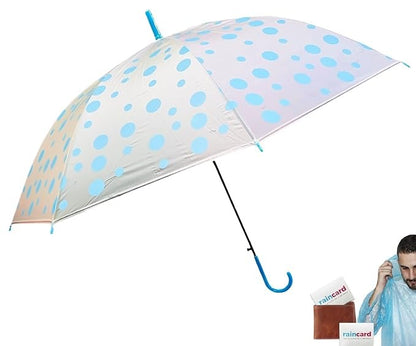 Stylish & Child Safe Classic Dot Printed Foldable Umbrella for Kids