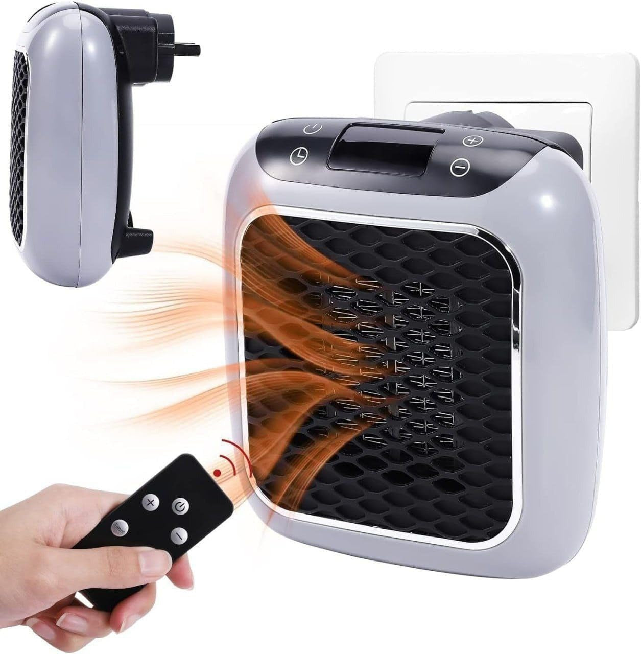Wall-Mounted Electric Convector Heater – Silent Infrared Fan Stove for Bathroom, Bedroom & Greenhouse
