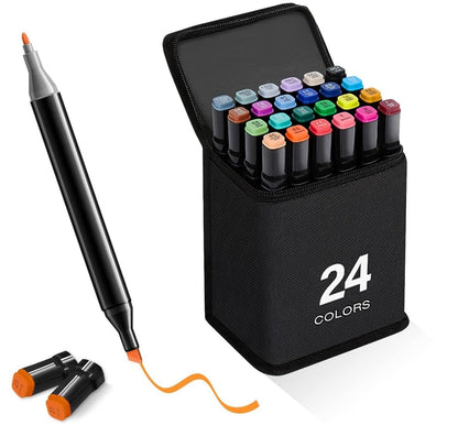 Fine Marker Pen, Water Pen, Outline Marker Pens, Sketch Set, Drawing Materials, Acrylic Pen, Color Full Pen, Paint Pens, Touch Cool Markers, Magic Pencil For Kids Black