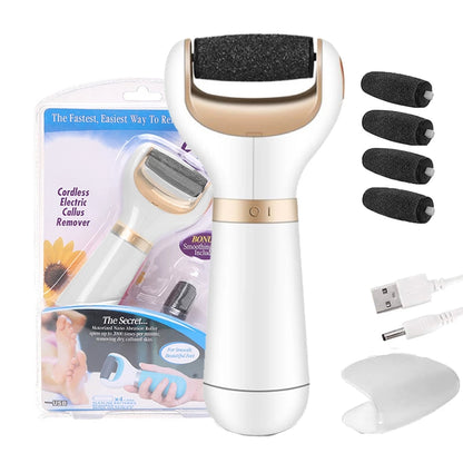 USB Pedicure Foot Scrubber File Callus Remover For Dead Skin For Feet For Women Smooth Pedicure USB Roller For Feet Cleaning Scrubber