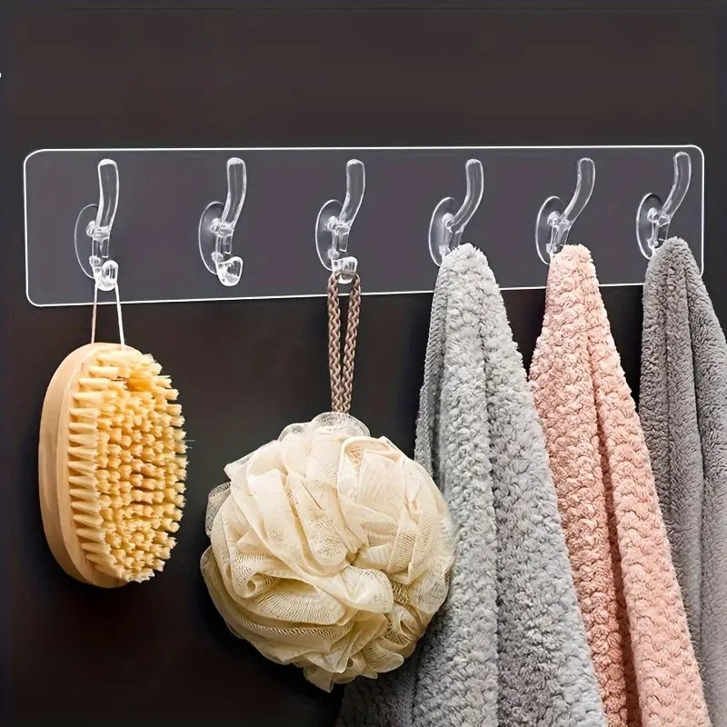 Wall Hooks for Hanging Strong, 10 Pack Adhesive Hooks for Wall Heavy Duty, Wall hangings, Kitchen Accessories Items (S Shape Strip Hook