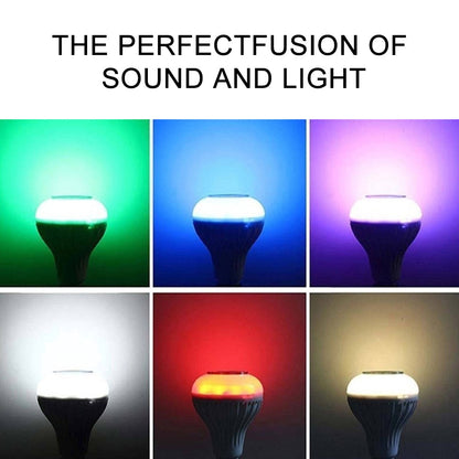 12 W Led Wireless Light Bulb With Speaker | Bluetooth Enabled | Rgb Music Light | Colour Changing Remote Control Access| B22 Holder