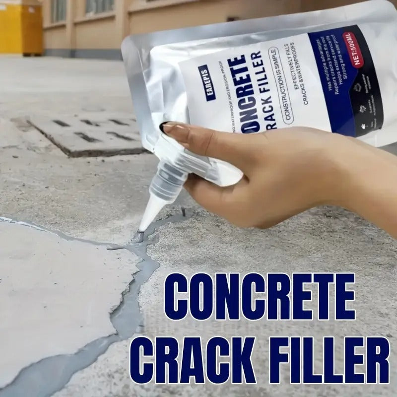 Concrete Crack Sealant, Concrete Crack Filler, Quick-Drying Slab Crack Waterproof Repair Sealant, Weather-Resistant Caulking Glue