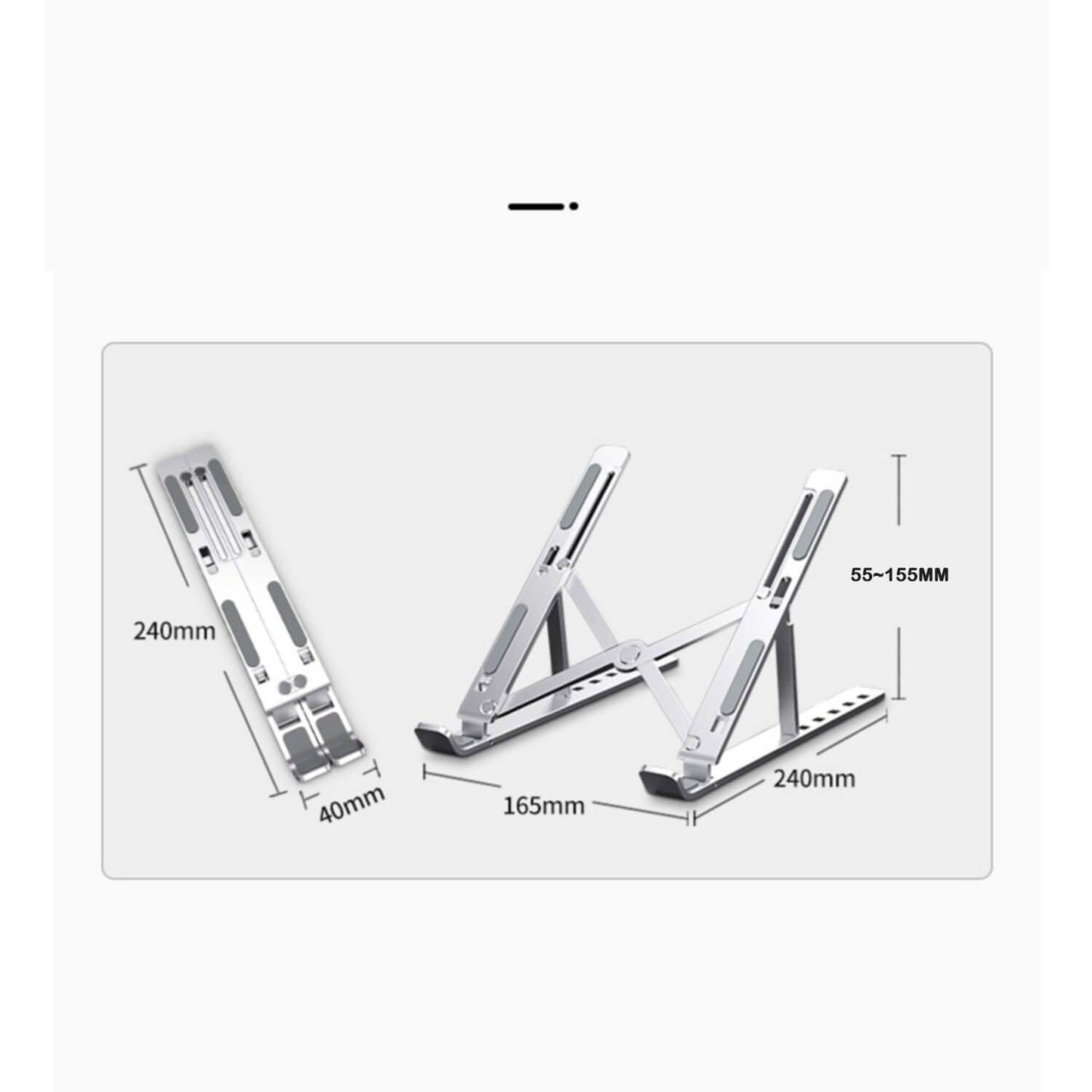 ADJUSTABLE LAPTOP TABLE STAND