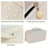 Leather cosmetic bag
