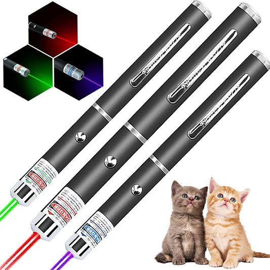 Laser Light USB Rechargeable Green Laser Pointer, 2000 Metres Laser Pointer High Power Pen, Cat Laser Toy, Long Range Green Laser Pointer for Presentations, Stargazing, Hiking (Green Light)