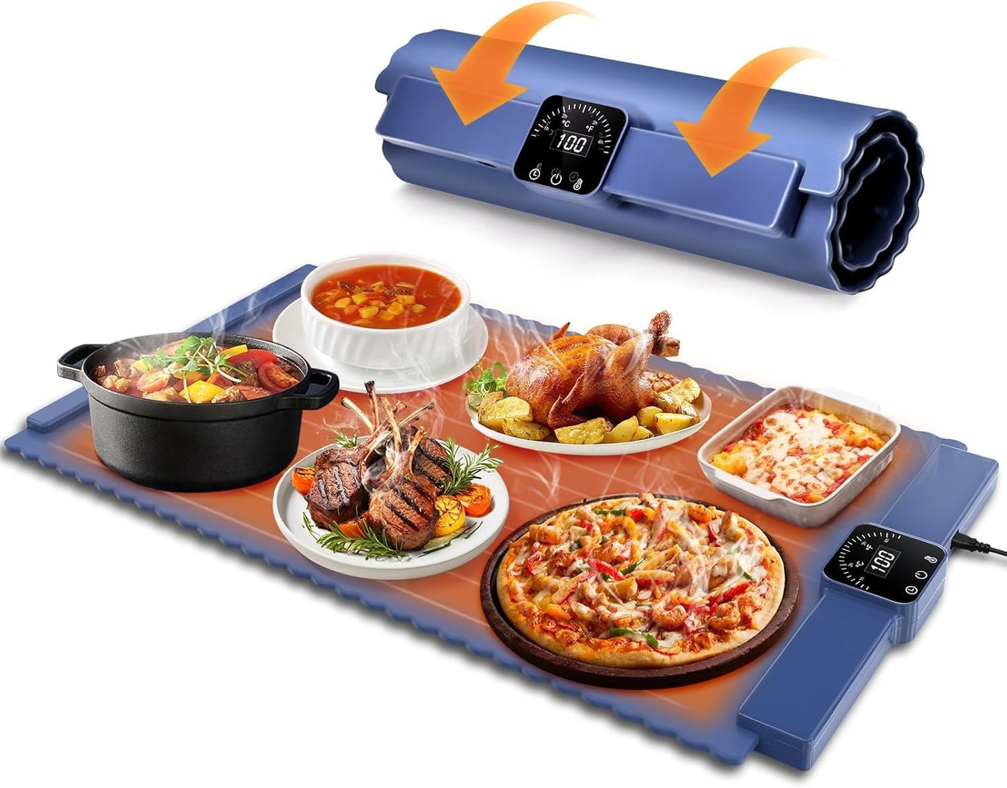 Food Warming Mat Food Warmer Foldeble