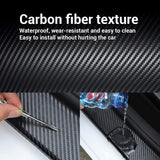 All White Car Door Transparent Carbon Fiber Seal Strip Door Edge Guard–Universal Fit