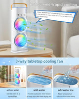 4000mAh Double Ended Spray Cooling Fan