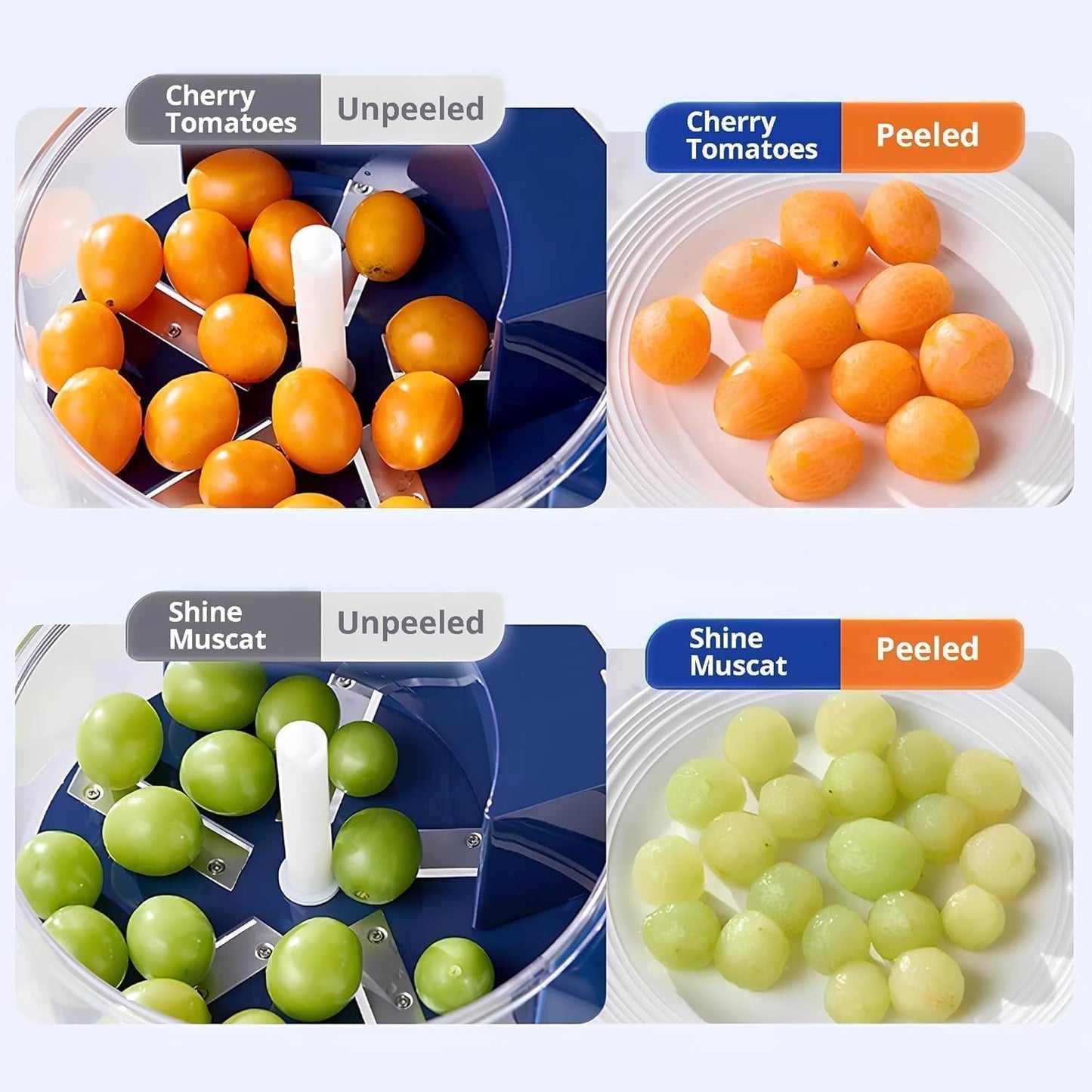 Automatic Grape Peeler Machine, Electric Garlic & Cherry Tomato Peeler