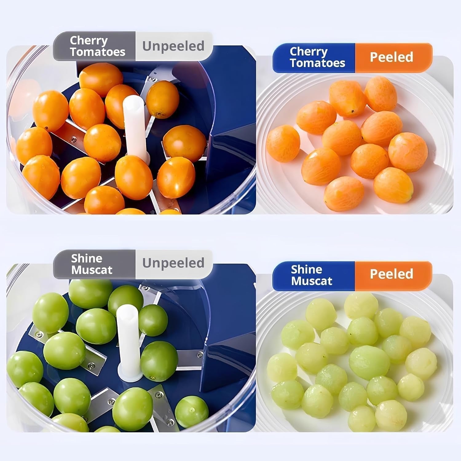 Automatic Grape Peeler Machine, Electric Garlic & Cherry Tomato Peeler