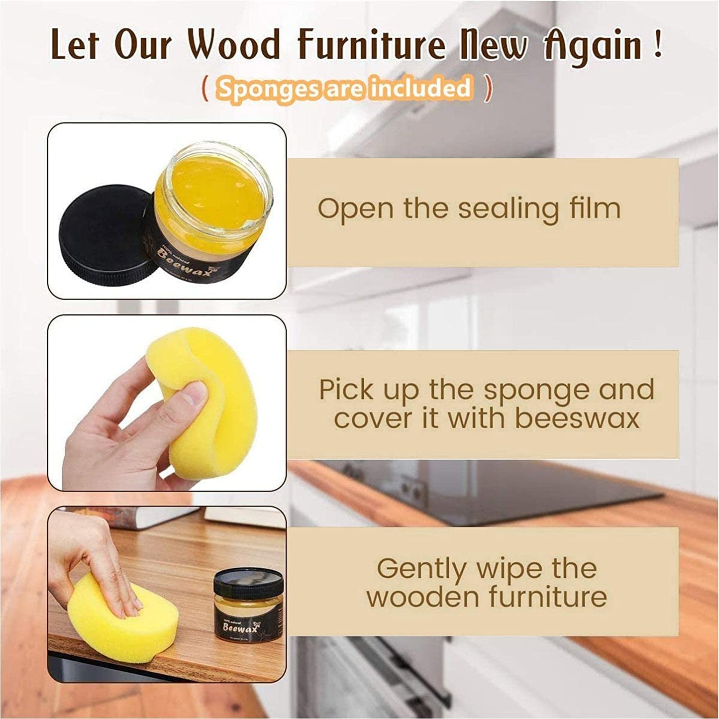 Traditional Beeswax Polish for Wood and Furniture