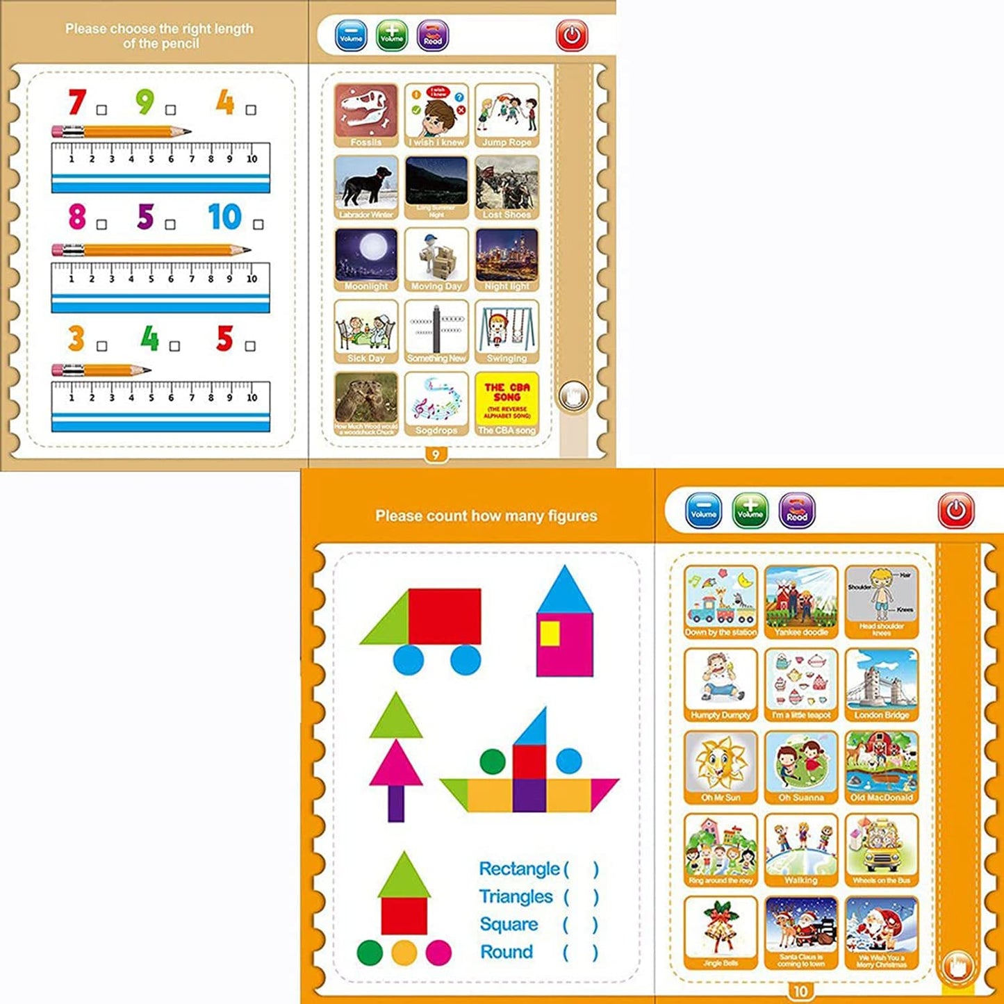 INTELLIGENCE E-BOOK FOR LEARNING BOOK WITH SOUND KIDS