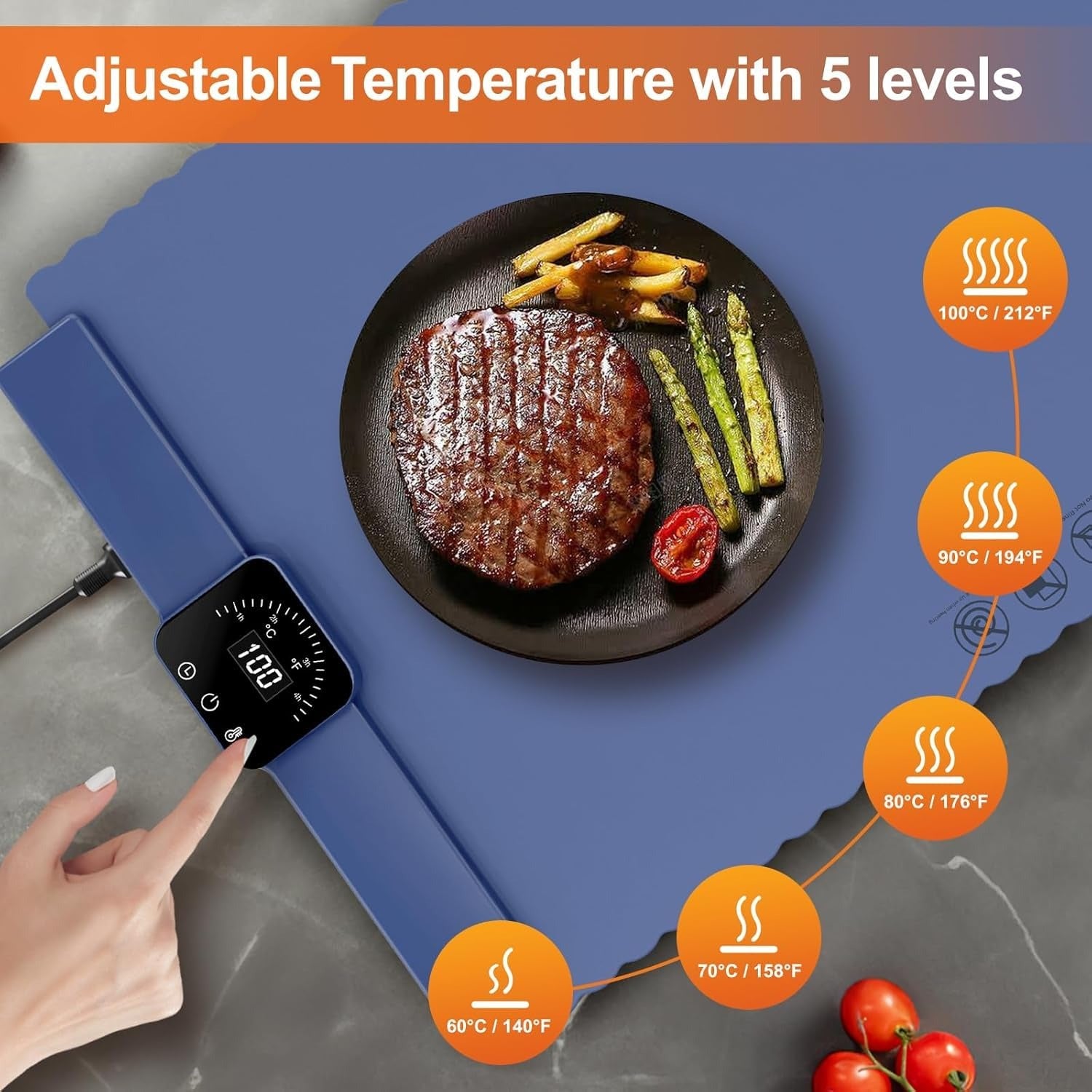 Food Warming Mat Food Warmer Foldeble