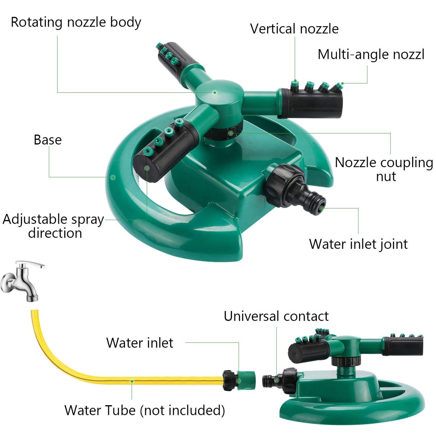 360 ROTATING WATER SPRINKLER