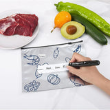 Aluminum Foil Sealable Storage Bags Label and Zip Lock (SET OF 10 PCS)