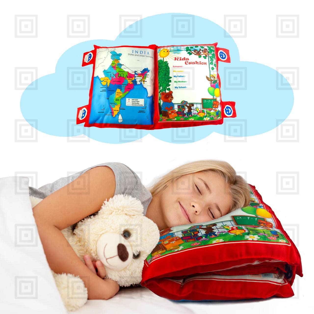 KIDS LEARNING CUSHION PILLOW