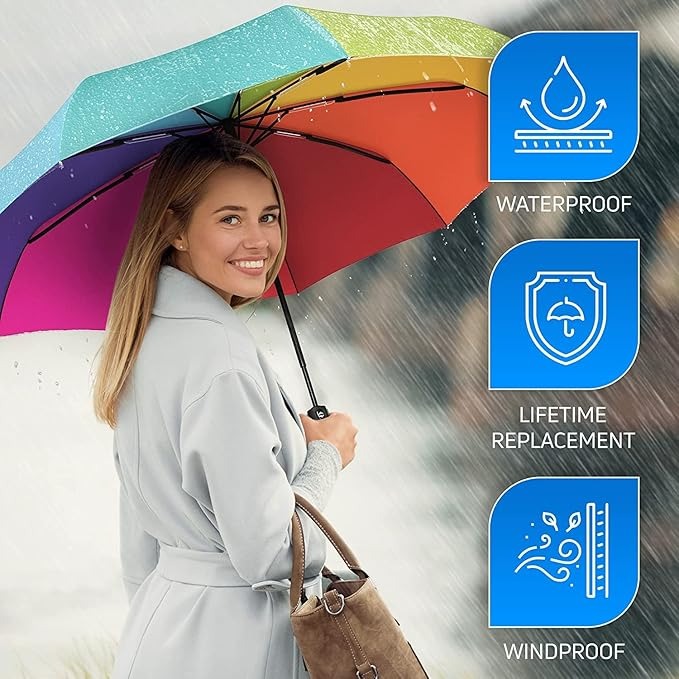 Rainbow Auto Open umbrella