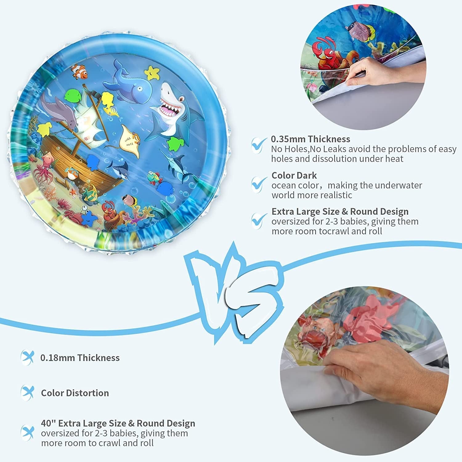 Round Water Play Mat  65*65*8*cm