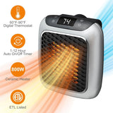 Wall-Mounted Electric Convector Heater – Silent Infrared Fan Stove for Bathroom, Bedroom & Greenhouse