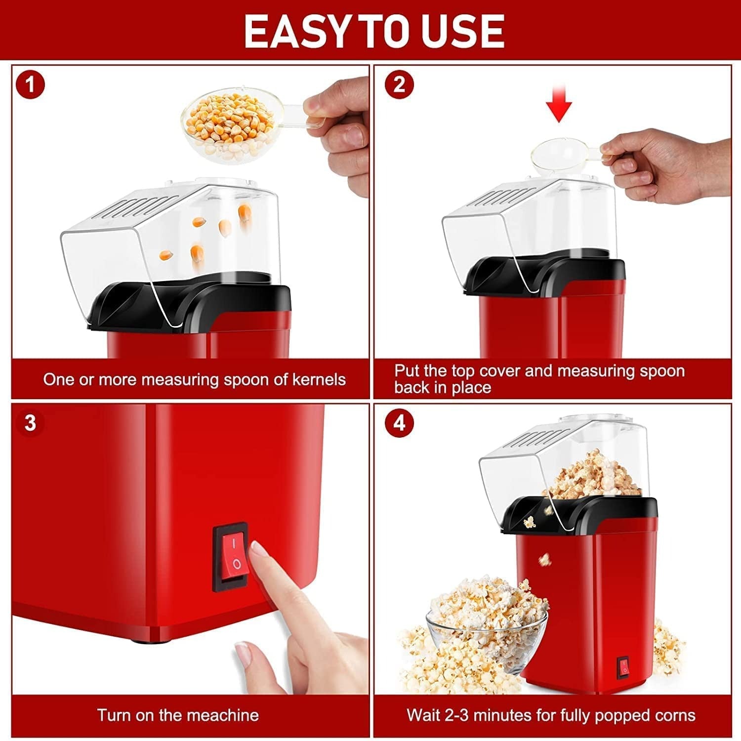 Electric Popcorn Maker Squre Model