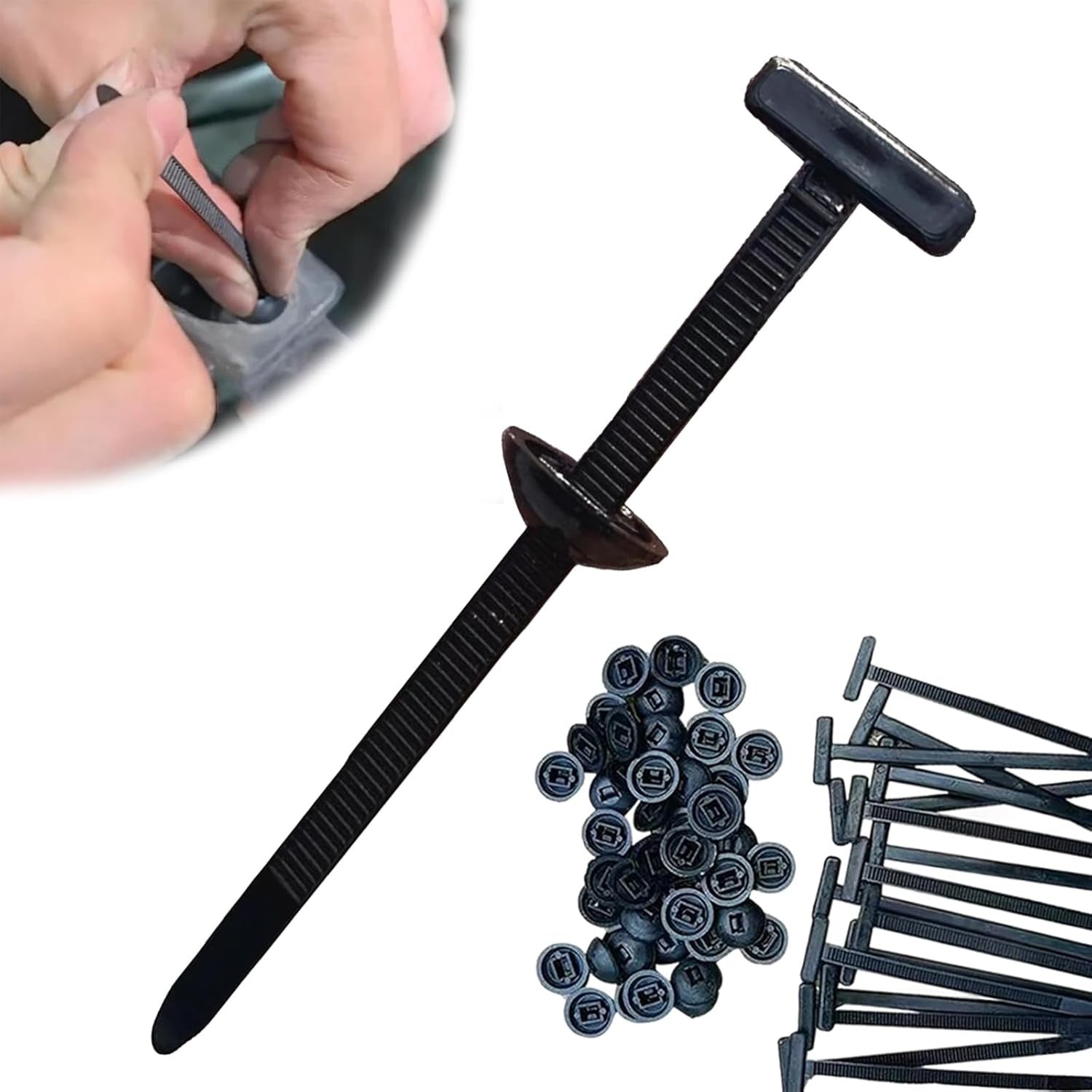 100 Pcs Nylon Cable Tie, 3.54 * 0.79 * 0.57in Cable Tie