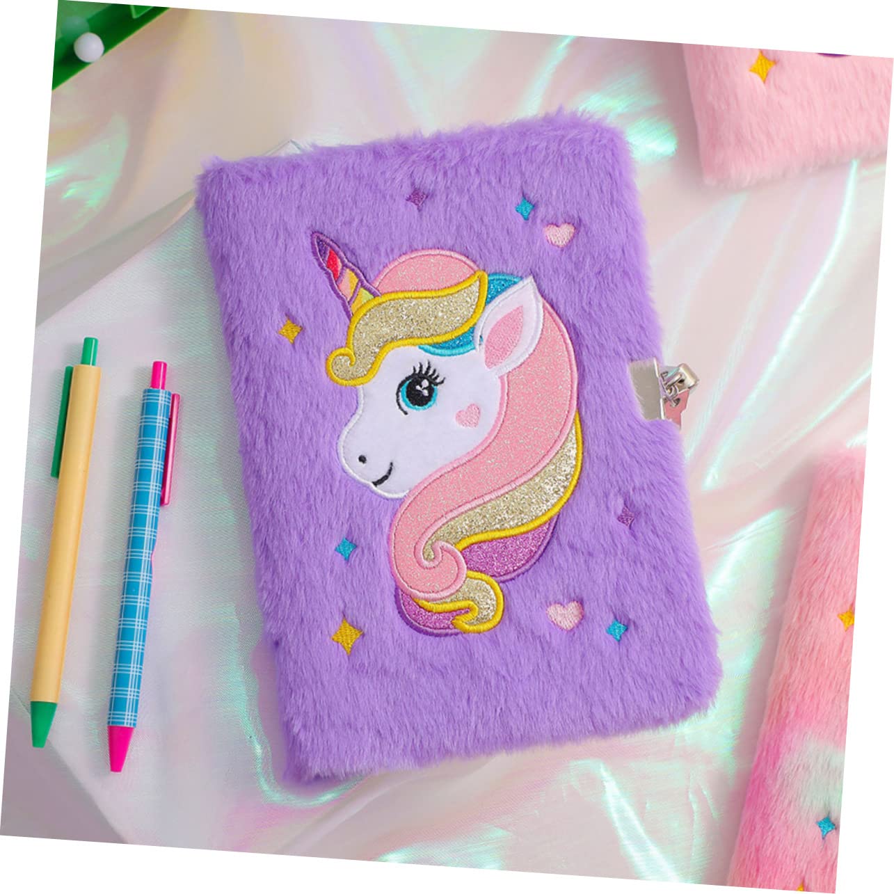 Unicorns Printed Pattern Notepad Diary