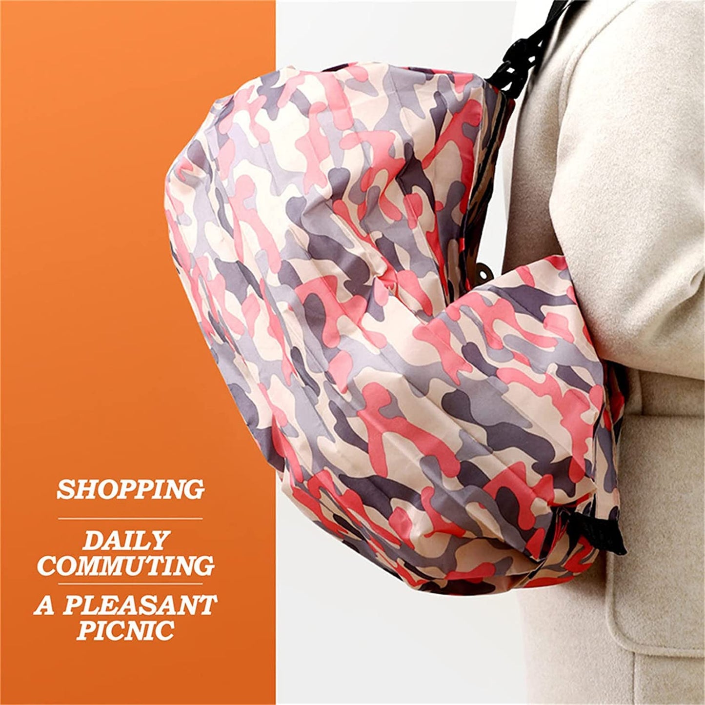 ROLL UP POCKET SHOPPING BAG