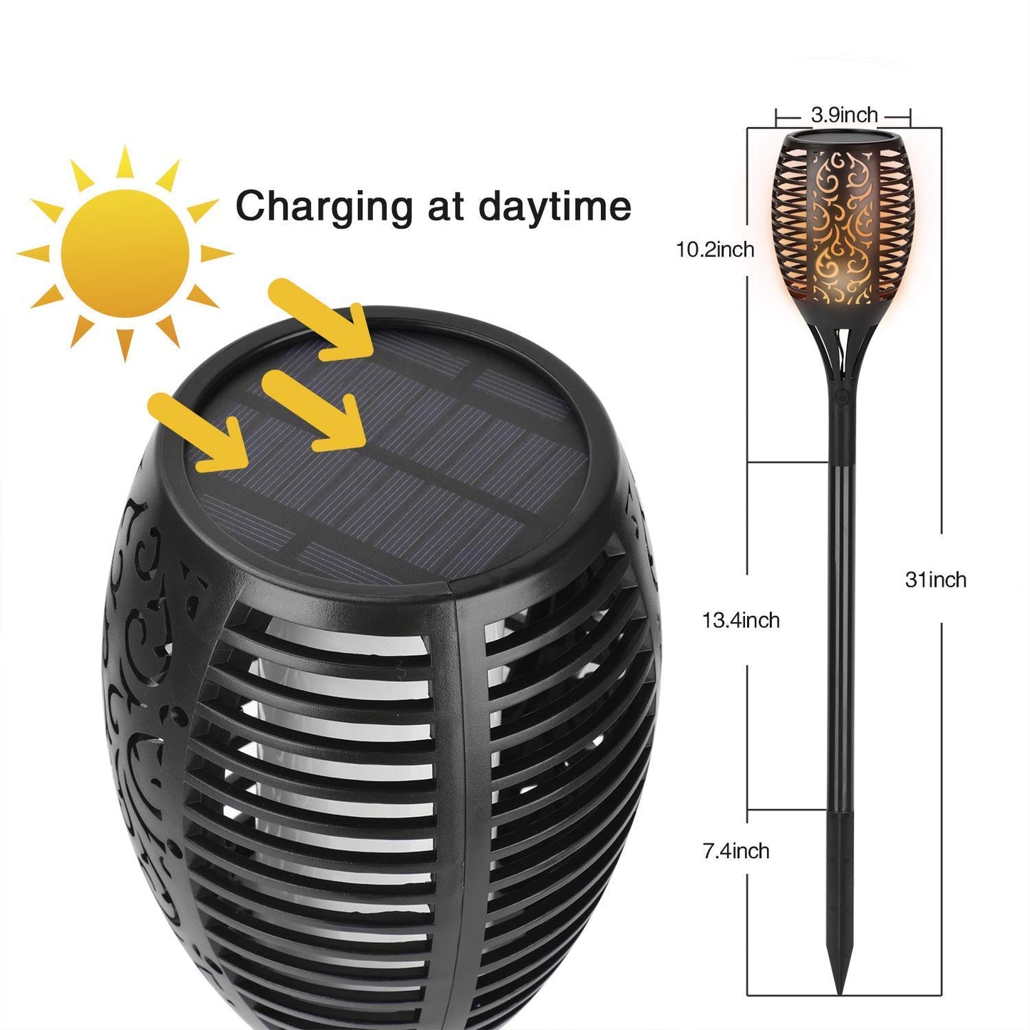 SOLAR FLAM LIGHT FOR SOLAR GARDEN