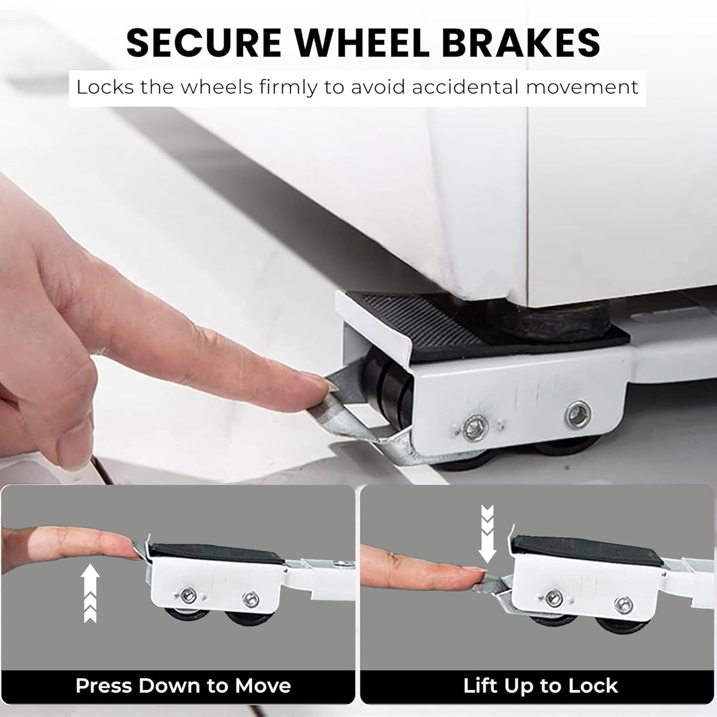 Heavy Load Furniture Lifter Mover Tool Set - Moving Roller Wheel Set Easy and Safe Shifting Slider Tools