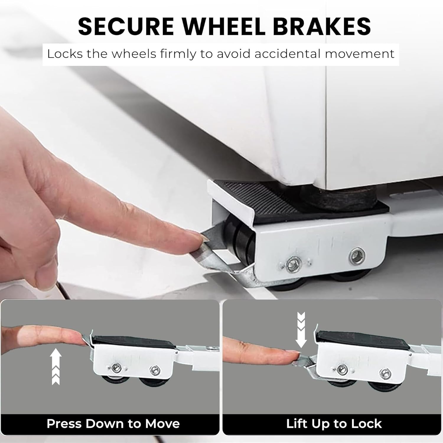 Heavy Load Furniture Lifter Mover Tool Set - Moving Roller Wheel Set Easy and Safe Shifting Slider Tools
