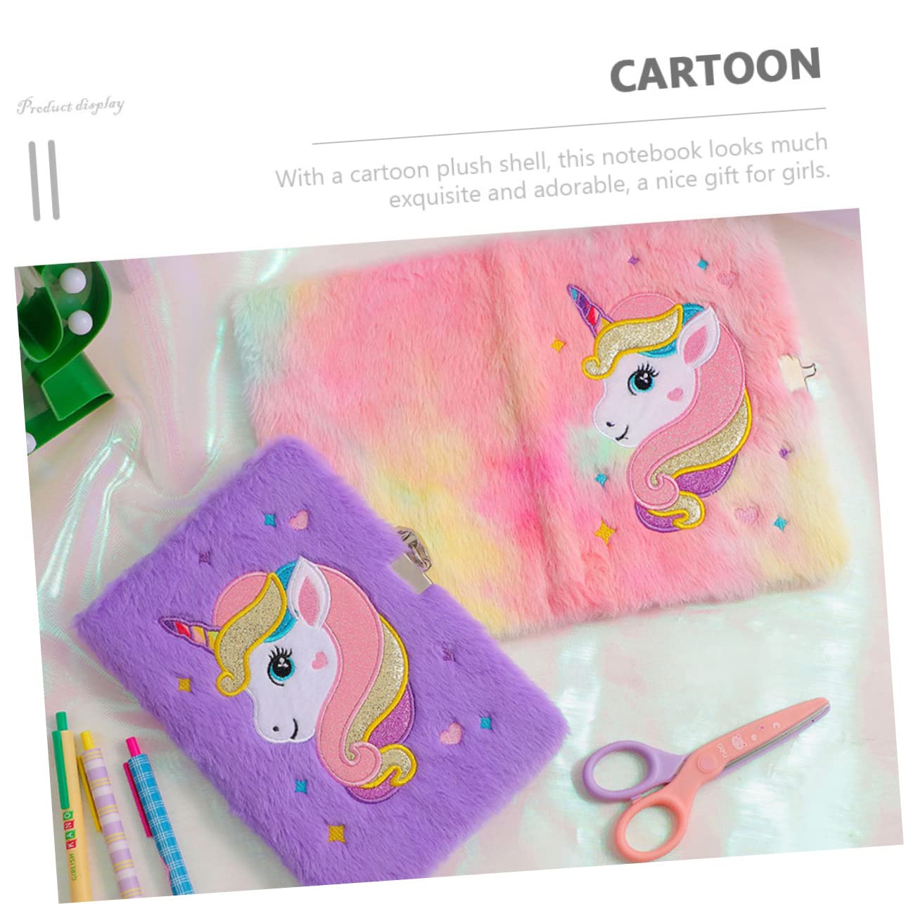 Unicorns Printed Pattern Notepad Diary