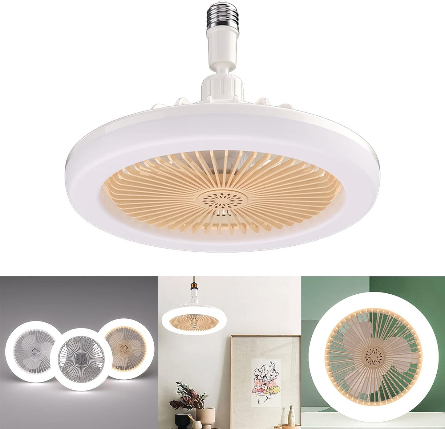 LED Ceiling Fan  Three Working Modes Ceiling Light Electric Fans