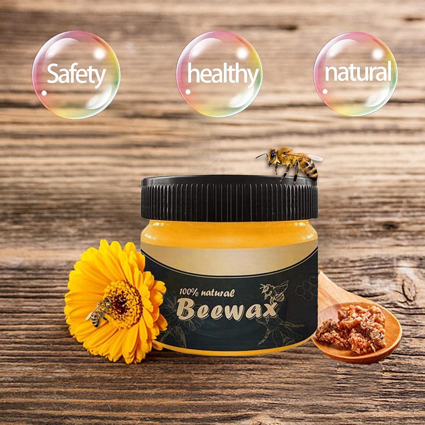 Traditional Beeswax Polish for Wood and Furniture