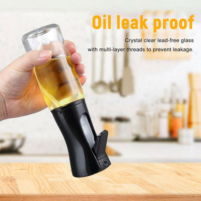 Oil Sprayer for Cooking - 210ml Oil Dispenser Bottle Spray Mister - Portable Refillable Food Grade Oil Vinegar Spritzer Sprayer Bottles for Kitchen, Air Fryer, Salad, Baking, Grilling, Frying